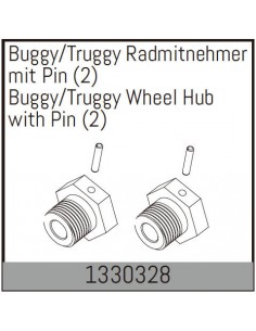 Set Hexuri Metalice cu pin Absima Buggy/Truggy 1/8 (2 buc)