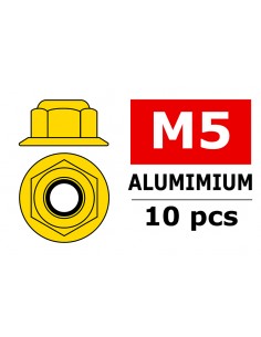 Set piulite galbene din aluminiu M5 Team Corally 10buc