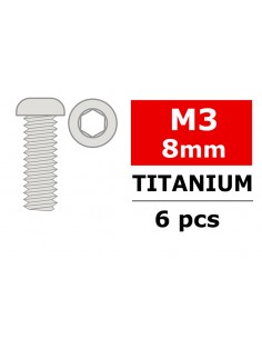 Set Suruburi M3 x 8mm Hex Team Corally 6 buc