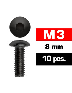 Set Suruburi M3x8mm cu Cap Bombat (10 buc)